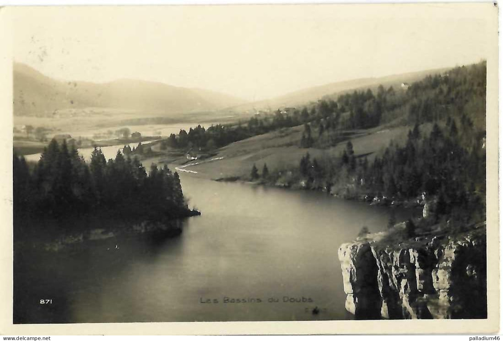 NE LES BASSINS DU DOUBS - ETAT PARFAIT - Perrochet-Matile Lausanne, No 871 - 15.08.1927 Vers Reconvilier - Sonstige & Ohne Zuordnung