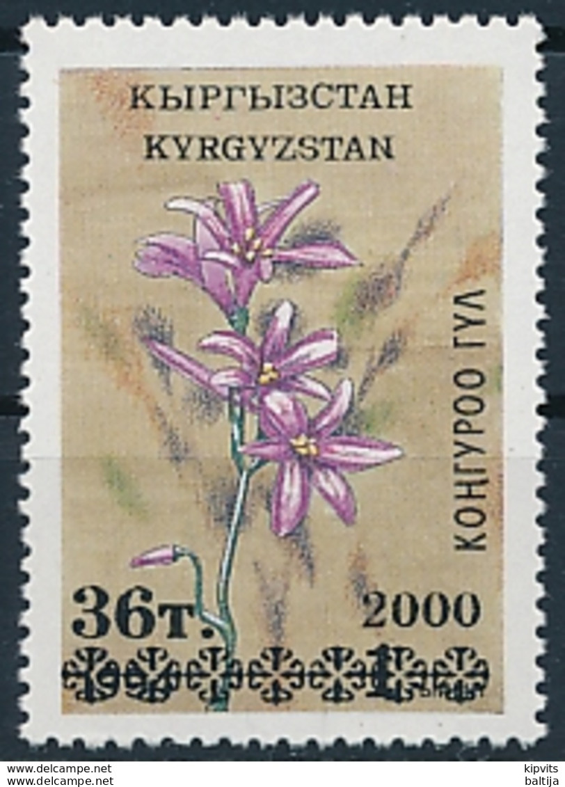 Mi 207 ** MNH Domestic Flora Gagea Salis Overprint - Kyrgyzstan