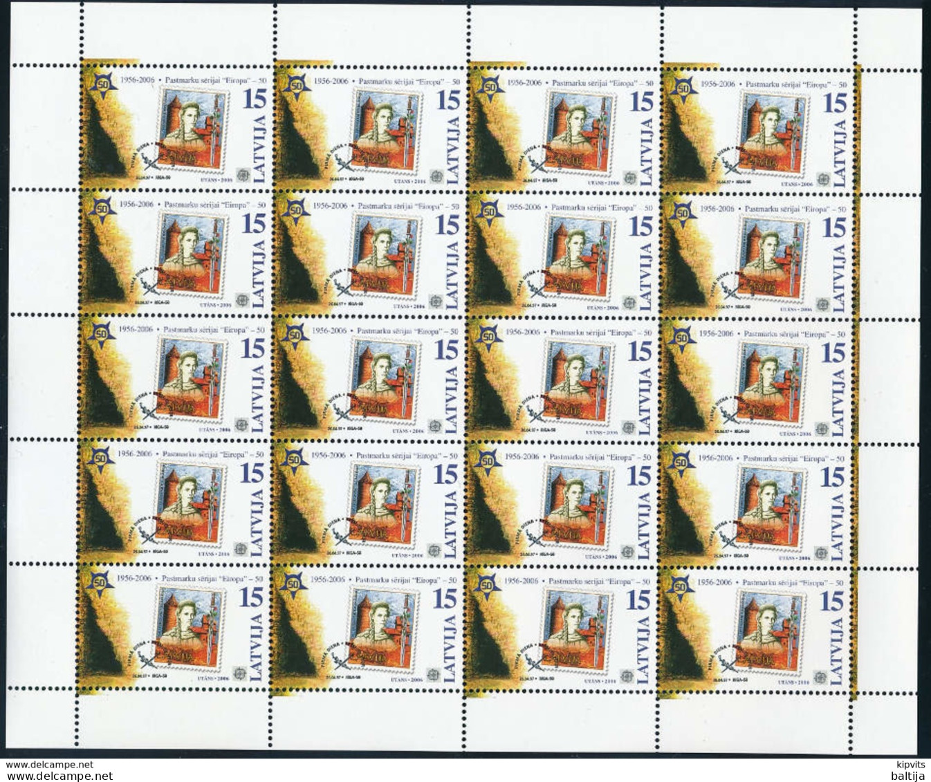 Mi 652-55 ** MNH Complete Set Of Sheets - Lettonie