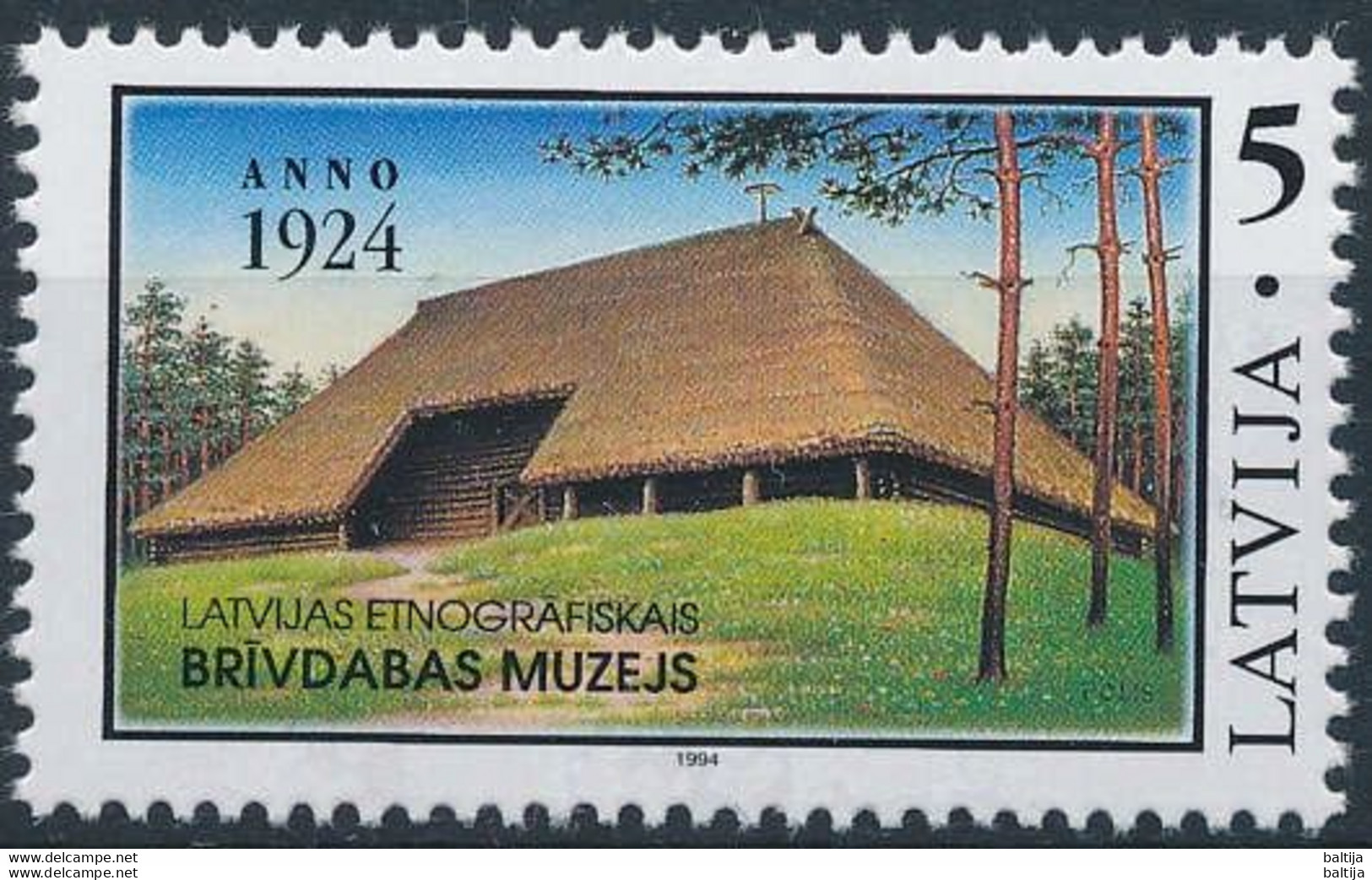 Mi 369 ** MNH / Ethnological Open-air Museum 70th Anniversary - Lettonie