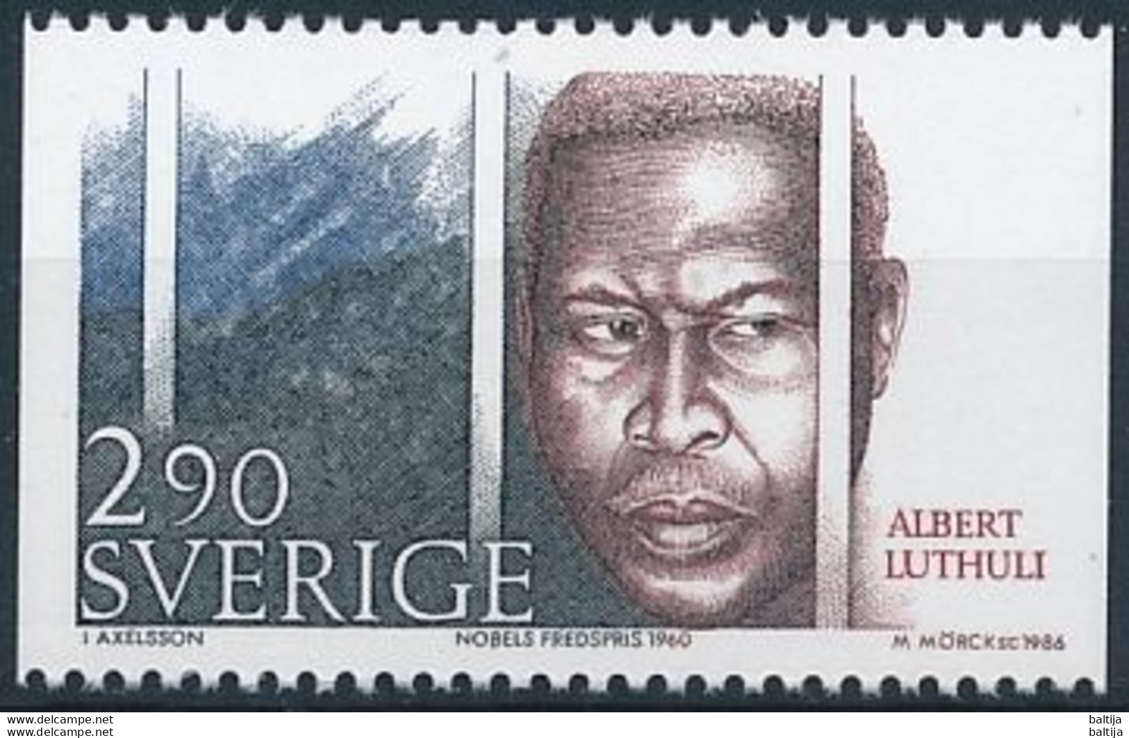 Mi 1415 MNH ** / Politician, Activist, Albert Luthuli, Nobel Peace Prize Laureate 1964, Apartheid - Neufs