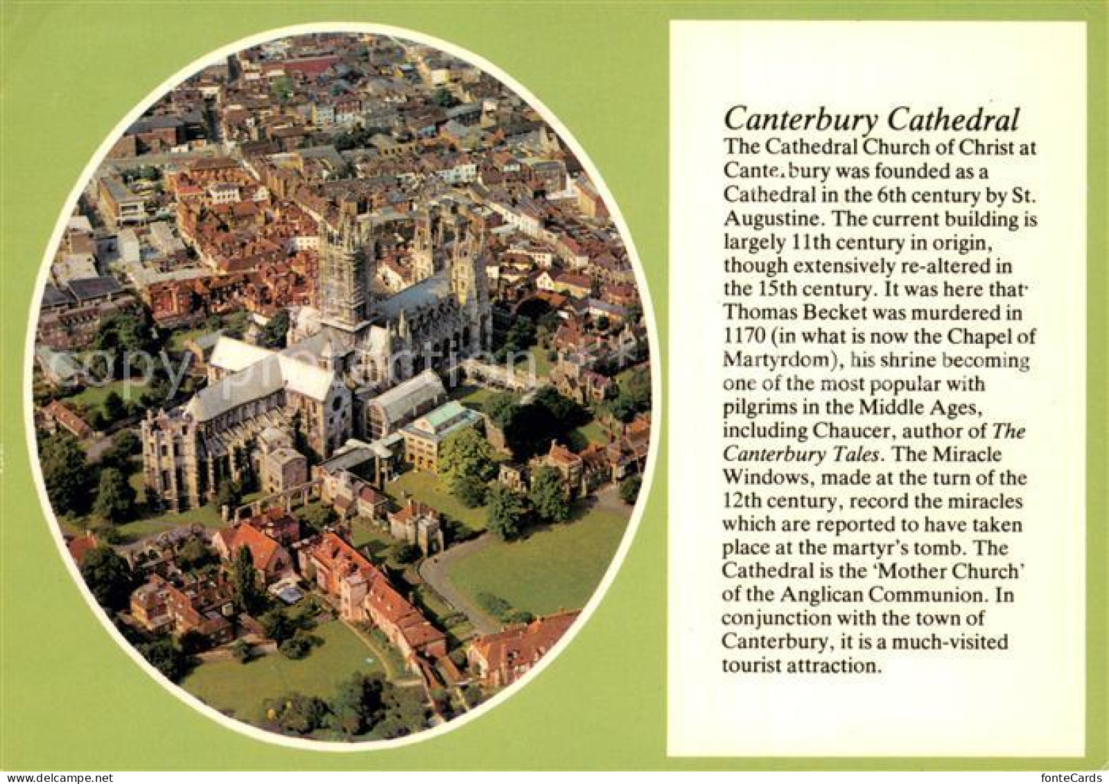 73715097 Canterbury Kent Cathedral Aerial View History  - Other & Unclassified