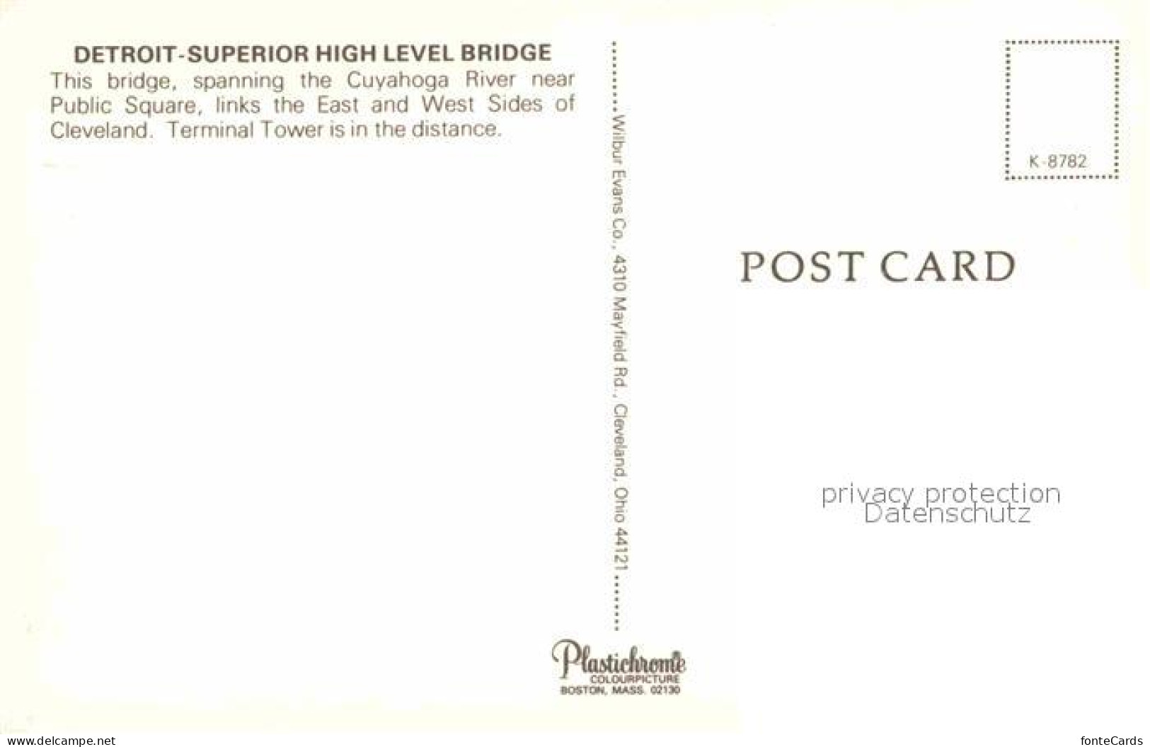 72892147 Detroit_Michigan Superior High Level Bridge Cuyahoga River Terminal Tow - Other & Unclassified