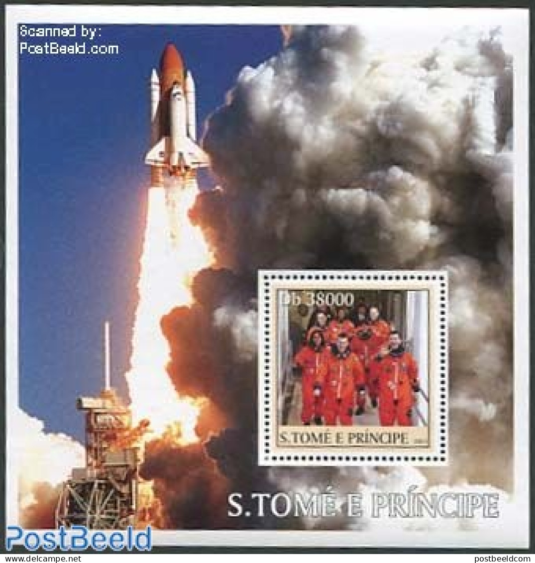 Sao Tome/Principe 2003 Space Exploration S/s, Mint NH, Transport - Space Exploration - Sao Tome And Principe