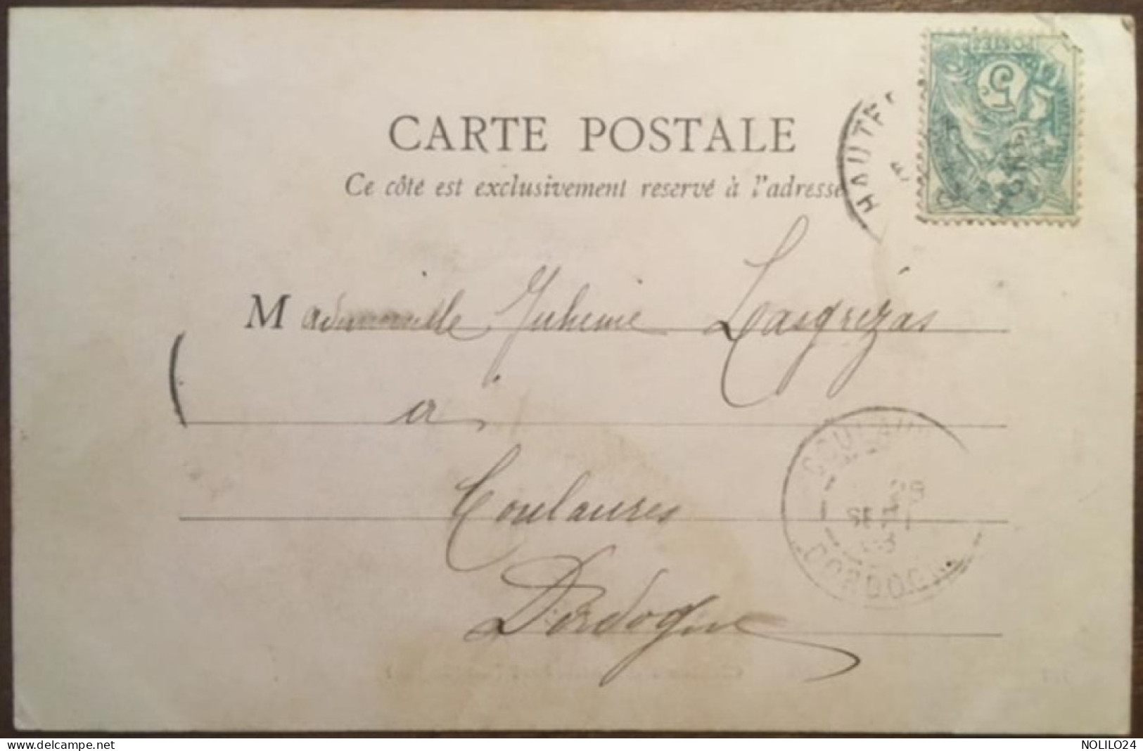 Cpa 24 Dordogne, Château D'Hautefort, éd Domège, Dos Simple, écrite En 1903 - Hautefort
