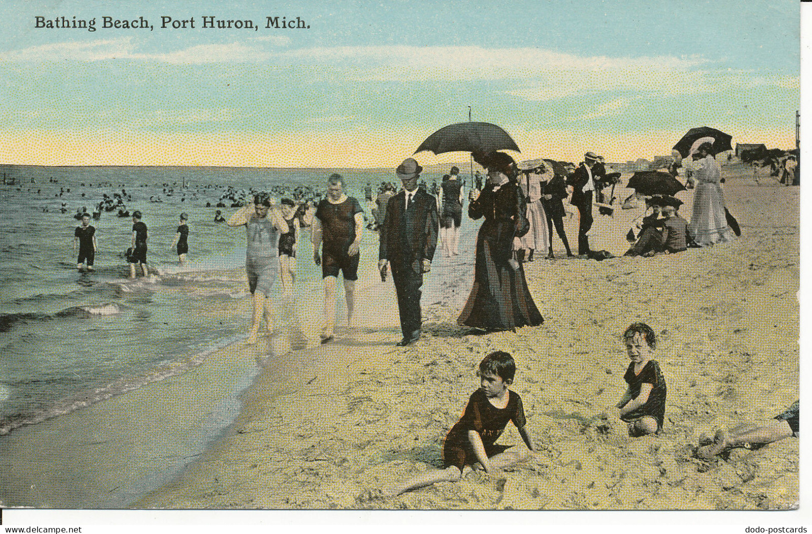 PC33627 Bathing Beach. Port Huron. Mich. F. M. Kirby - Welt