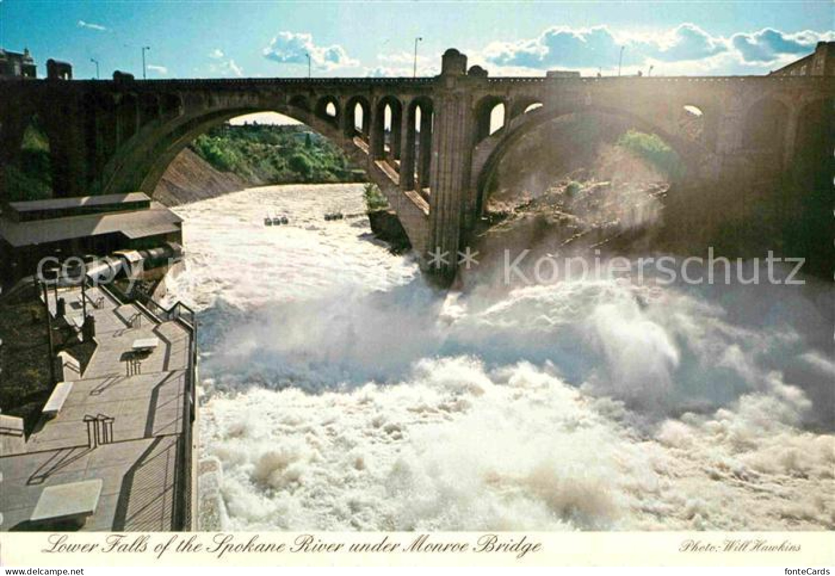 72822106 Spokane_Washington Falls River And Monroe Bridge - Andere & Zonder Classificatie