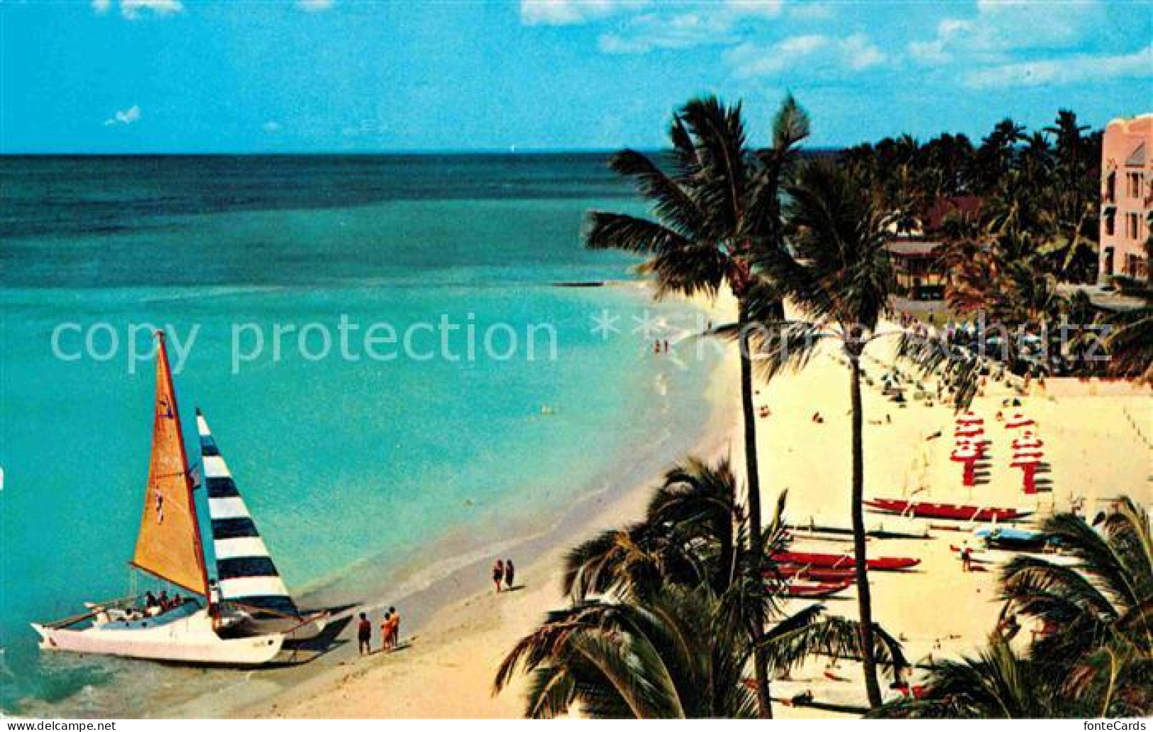 72820929 Hawaii_US-State Waikiki Beach Island Of Oahu - Andere & Zonder Classificatie