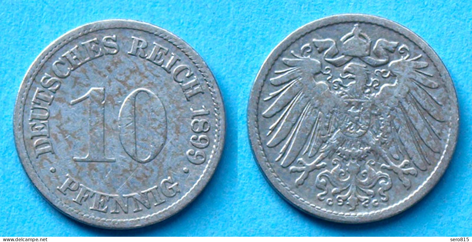 10 Pfennig 1899 G Deutsches Kaiserreich Empire Jäger Nr. 13   (17746 - 10 Pfennig