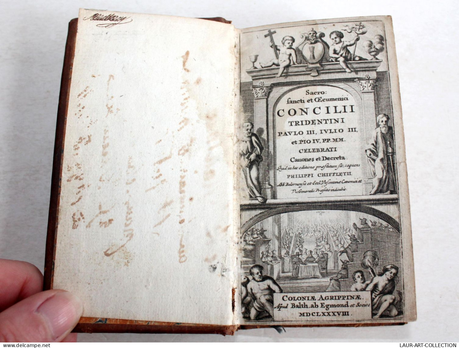 SACRO FANCTI ET OECUMENICI CONCILII TRIDENTINI PAULO III IULIO III & PIO IV 1688, LIVRE ANCIEN XVIIe SIECLE (2204.113) - Old Books