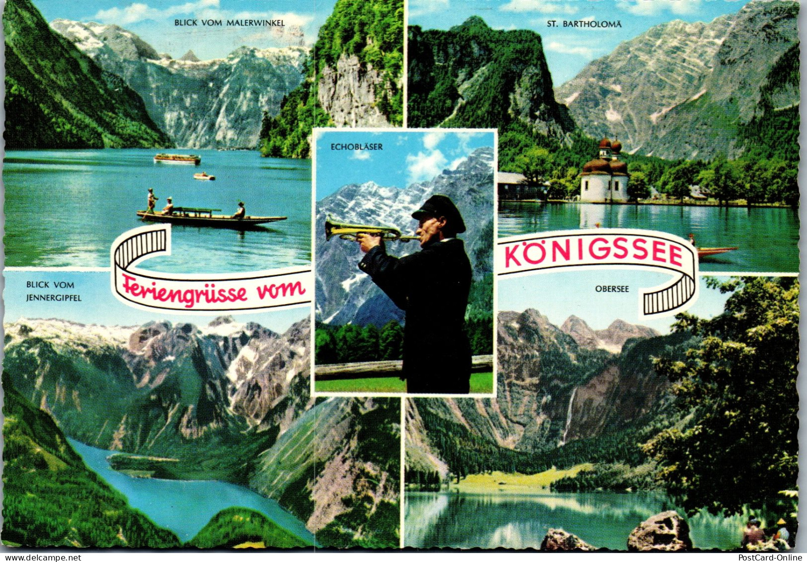 51686 - Deutschland - Königssee , Mehrbildkarte - Gelaufen 1967 - Berchtesgaden