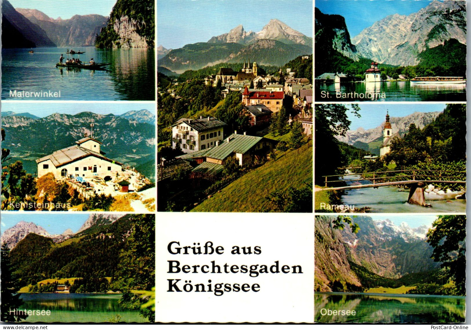 51681 - Deutschland - Berchtesgaden , Königssee , Mehrbildkarte - Gelaufen 1979 - Berchtesgaden