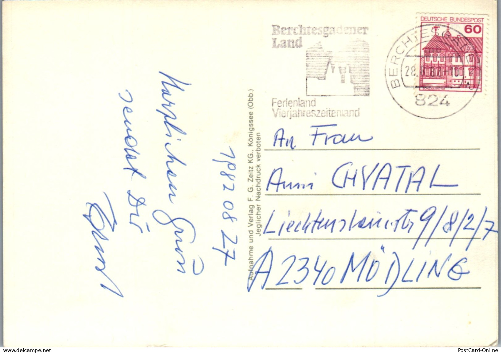 51680 - Deutschland - Berchtesgaden , Berchtesgadener Land - Gelaufen 1982 - Berchtesgaden