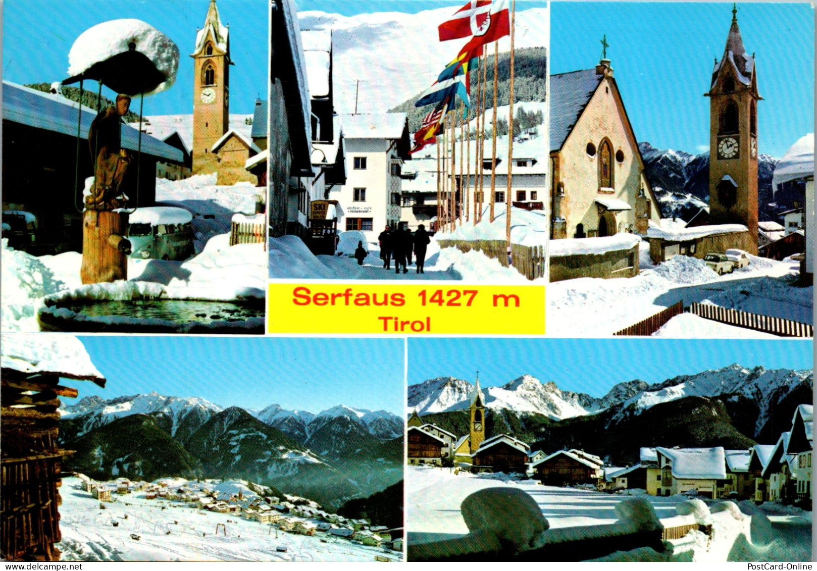 51499 - Tirol - Serfaus , Mehrbildkarte - Gelaufen 1980 - Landeck