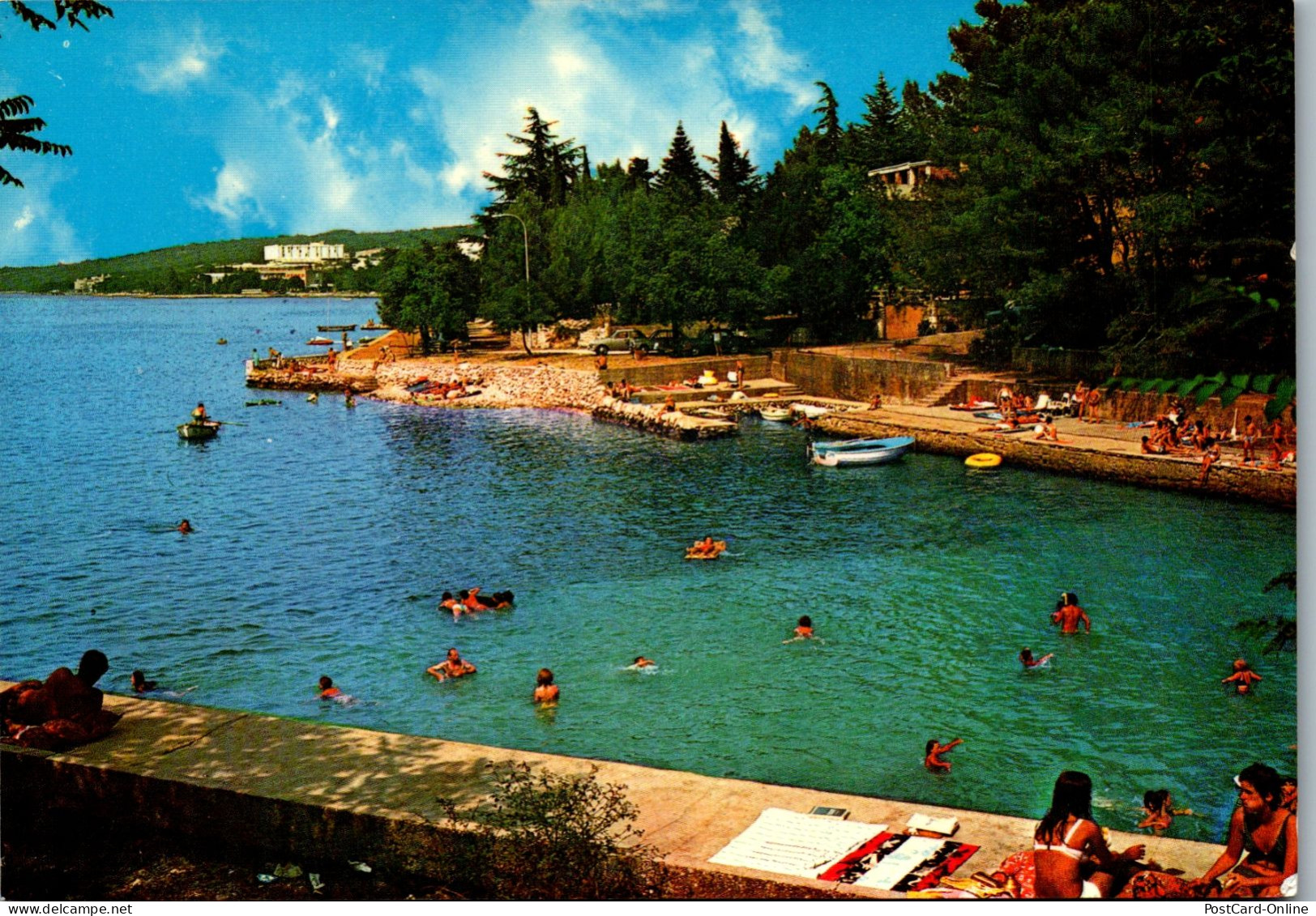 51316 - Kroatien - Malinska , Beach , Strand , Bucht - Gelaufen 1974 - Croatie