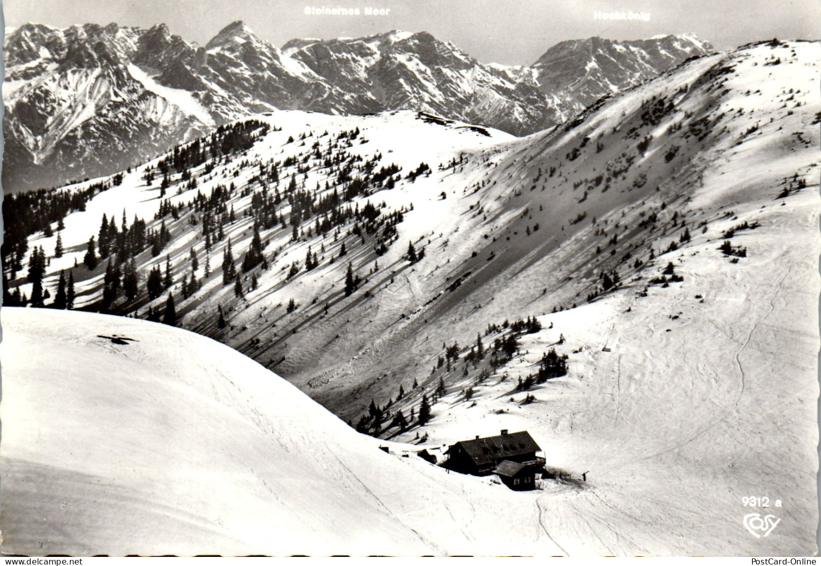 52009 - Salzburg - Saalbach , Schönleiten Hütte Mit Asitzkogel - Gelaufen 1964 - Saalbach