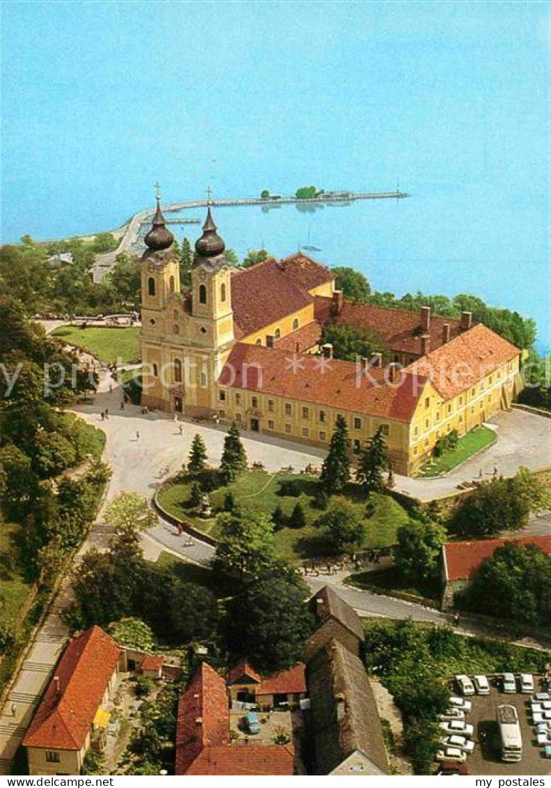72890231 Tihany Fliegeraufnahme Abteikirche Ungarn - Hungary