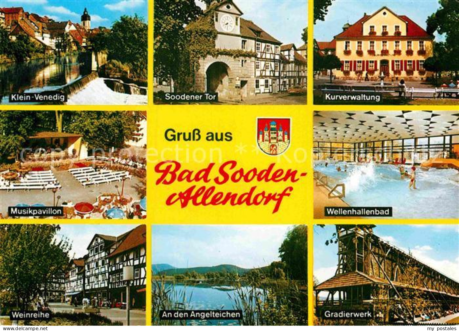 72888382 Bad Sooden-Allendorf Klein Venedig Musikpavillon Weinreihe Fachwerkhaeu - Bad Sooden-Allendorf