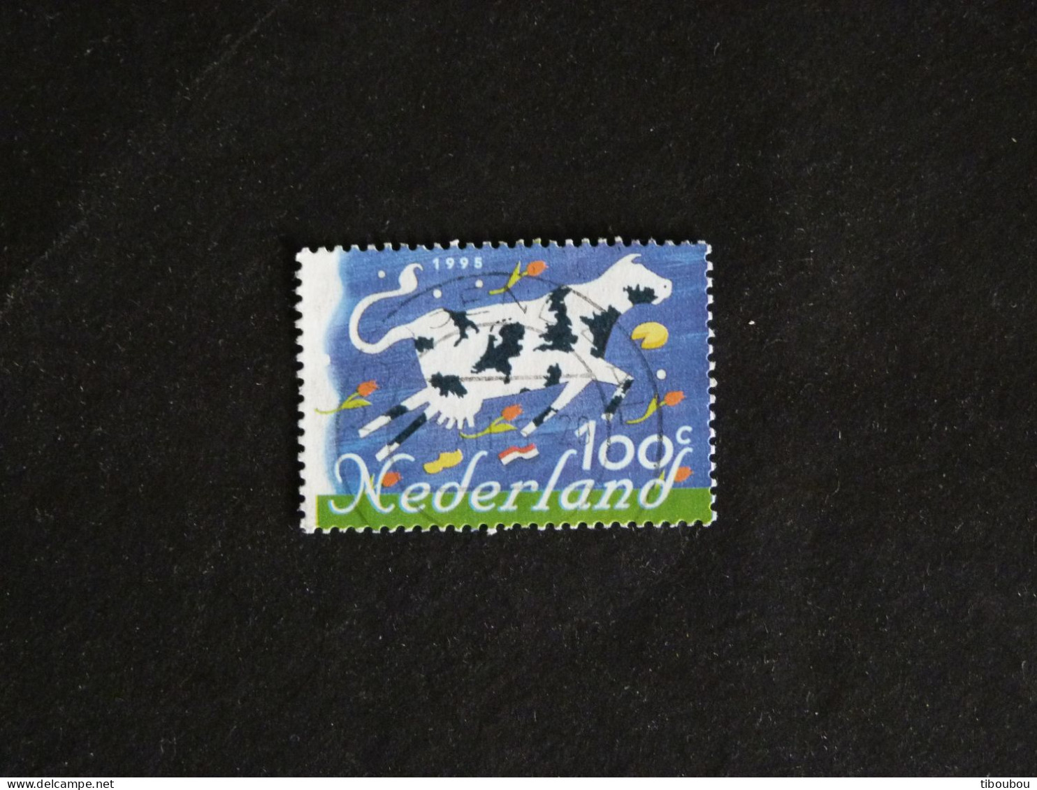 PAYS BAS NEDERLAND YT 1495 OBLITERE - EUROPE VACHE VOLANTE COW - Gebraucht