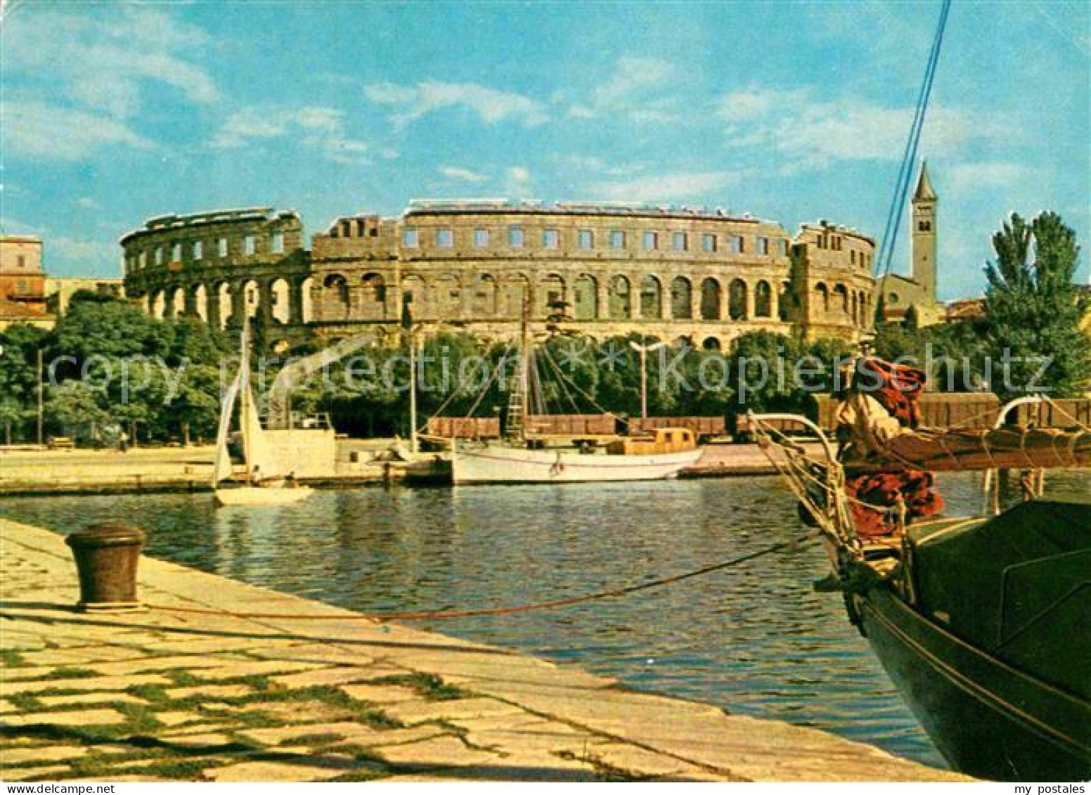 72887130 Pola Pula Croatia Arena Und Hafen  - Croatia