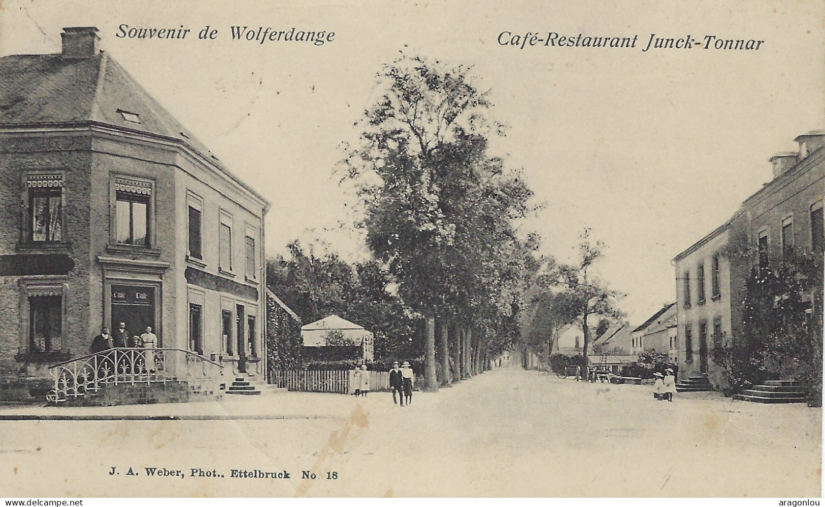 Luxembourg - Luxemburg -  SOUVENIR DE WALFERDANGE - RESTAURANT  JUNK - TONNAR ( J.A. Weber , Ettelbruck - Otros & Sin Clasificación