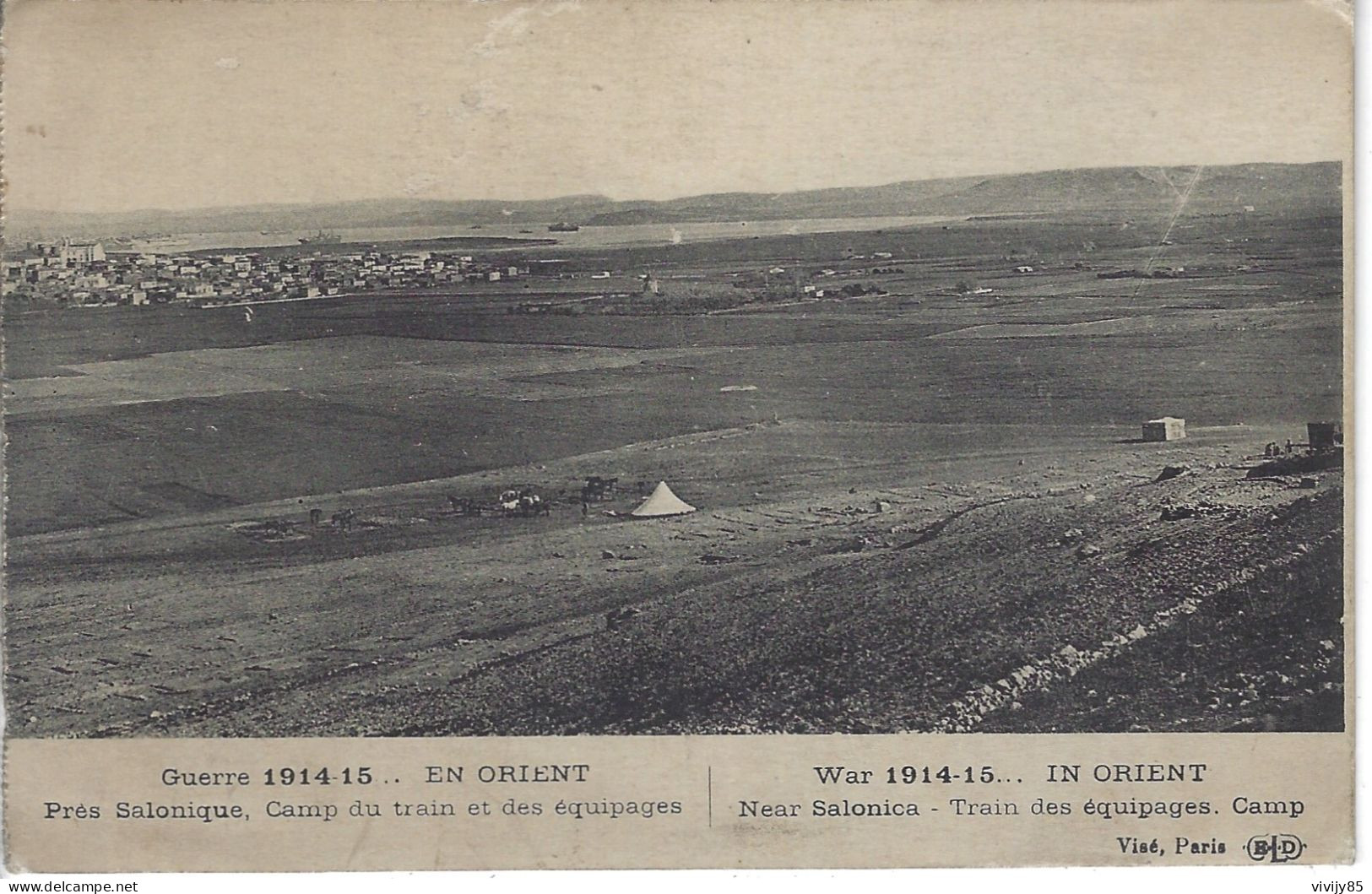 SALONIQUE - Vue Du Camp Du Train Et Des équipages , En Orient - War 1914-18