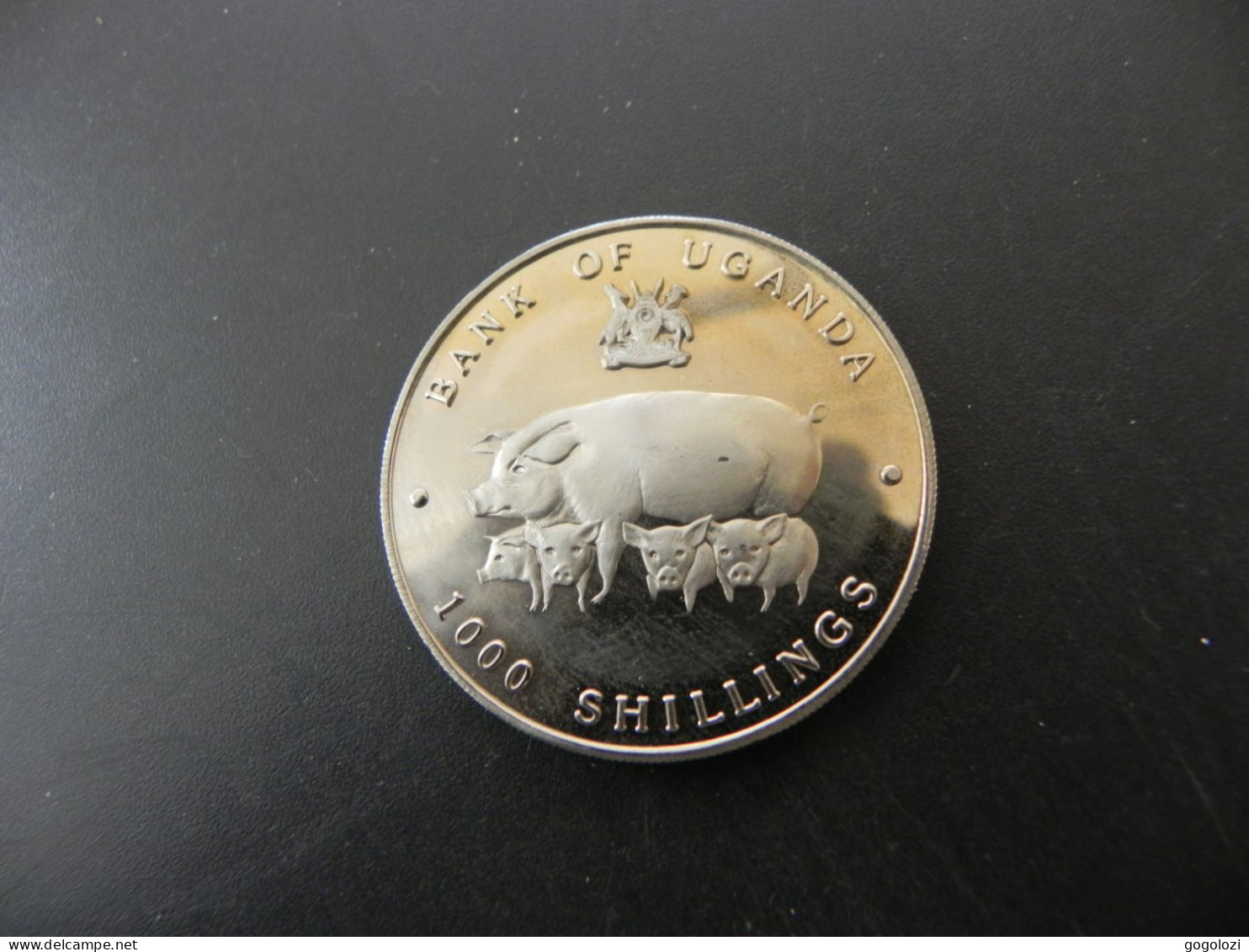 Uganda 1000 Shillings 1995 - Chinese Year Of The Pig - Ouganda