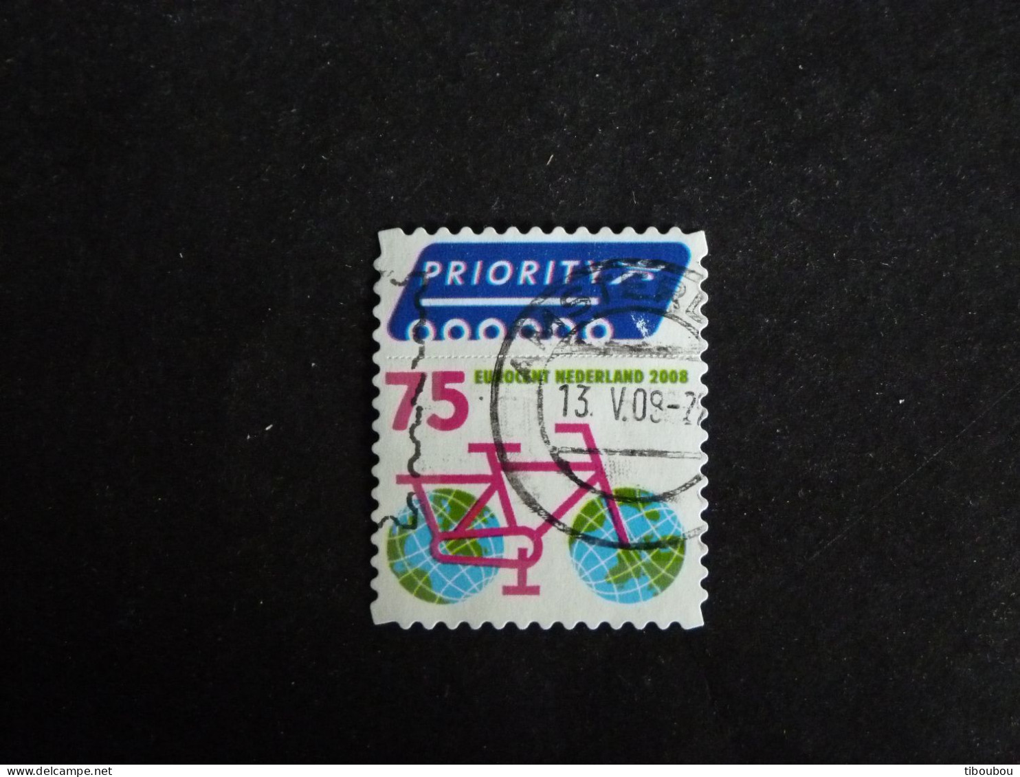 PAYS BAS NEDERLAND YT 2476 OBLITERE - PROTECTION ENVIRONNEMENT VELO BICYCLETTE - Used Stamps