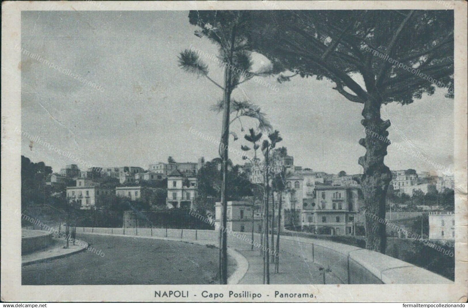 Cs372 Cartolina Napoli  Citta' Capo Posillipo Panorama 1934 Campania 1934 - Napoli