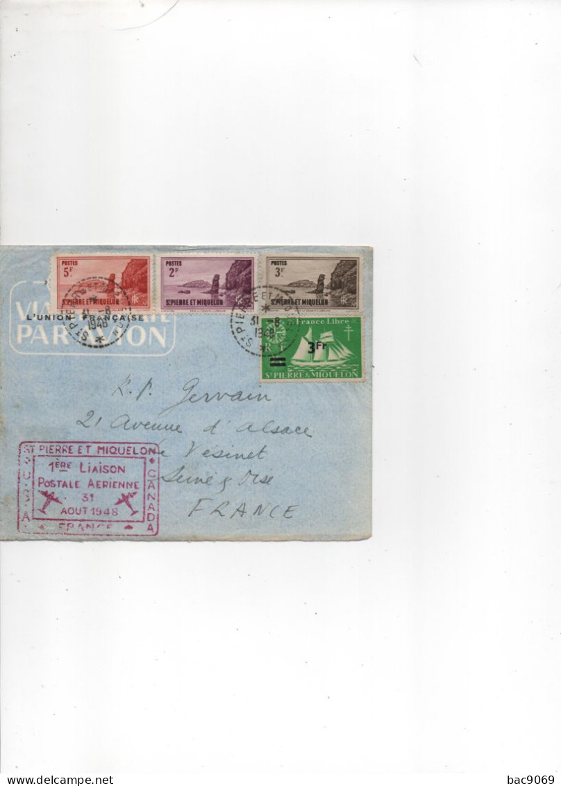 Lot Mai C/ Lettre  DE SAINT PIERRE ET MIQUELON - Covers & Documents