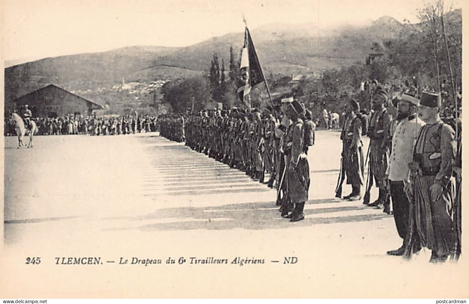 Algérie - TLEMCEN - Le Drapeau Du 6e Tirailleurs Algériens - Ed. ND Phot. 245 - Tlemcen