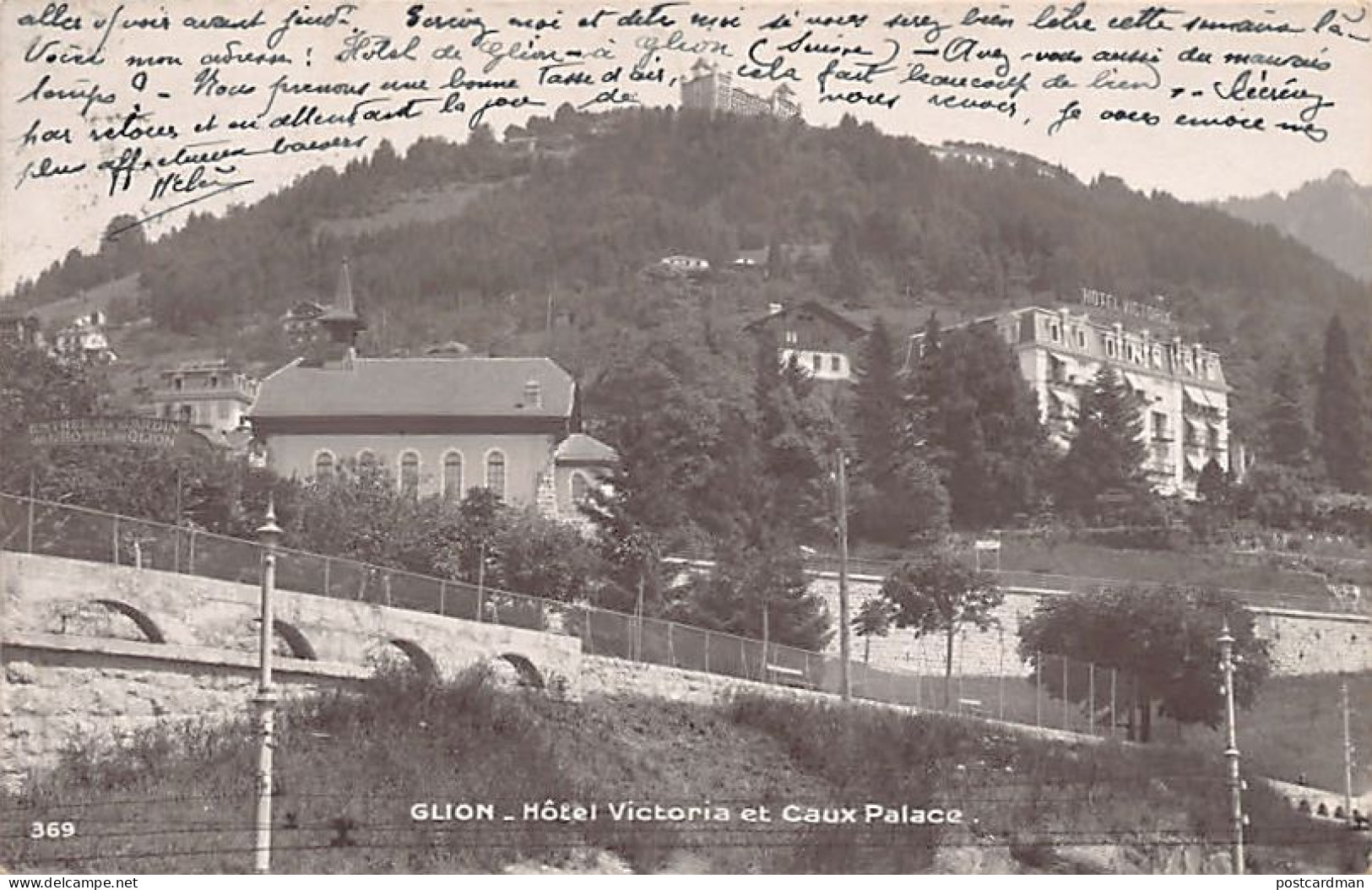 Suisse - GLION (VD) Hôtel Victoria Et Caux Palace - Ed. Perrochet 369 - Autres & Non Classés