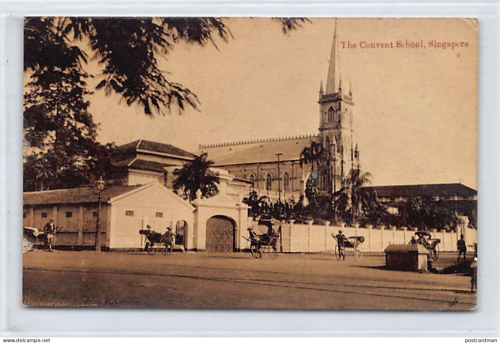 Singapore - The Convent School - Publ. In Japan (Glazed Paper)  - Singapur