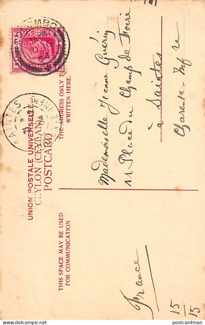 Sri Lanka - Singhalese Ayah - Publ. Plâté & Co.  - Sri Lanka (Ceylon)