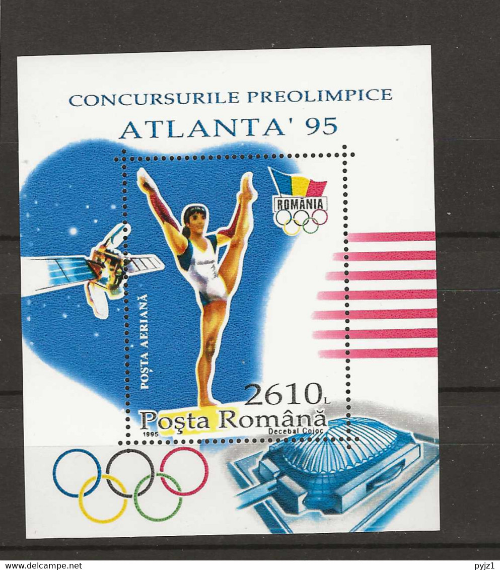 1995 MNH Romania Mi Block 297 Postfris** - Ete 1996: Atlanta