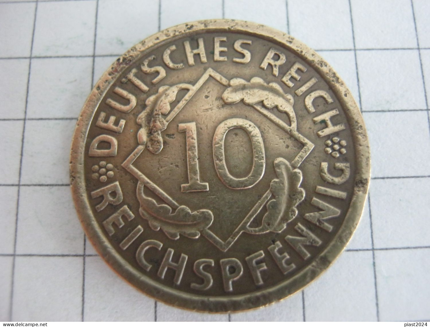 Germany 10 Reichspfennig 1929 A - 10 Rentenpfennig & 10 Reichspfennig