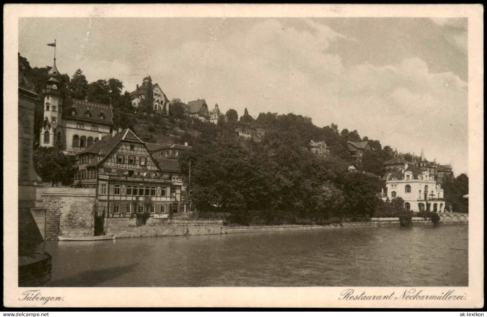 Ansichtskarte Tübingen Restaurant Neckarmüllerei. 1927 - Tübingen