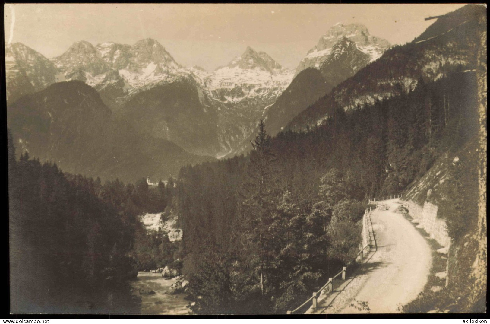 Ansichtskarte  Alpen (Allgemein) Echtfoto-AK Berg-Panorama 1920 - Unclassified