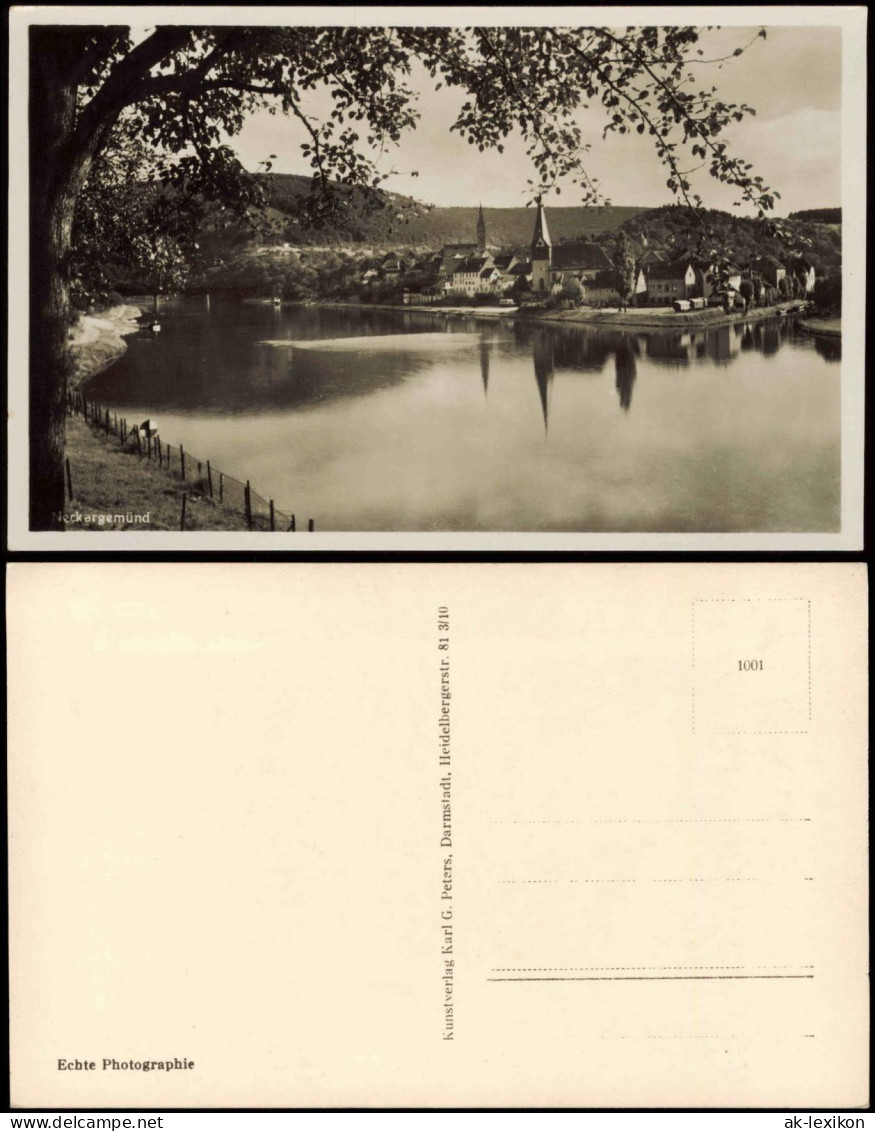Ansichtskarte Neckargemünd Blick über Den Neckar Auf Die Stadt 1930 - Neckargemuend