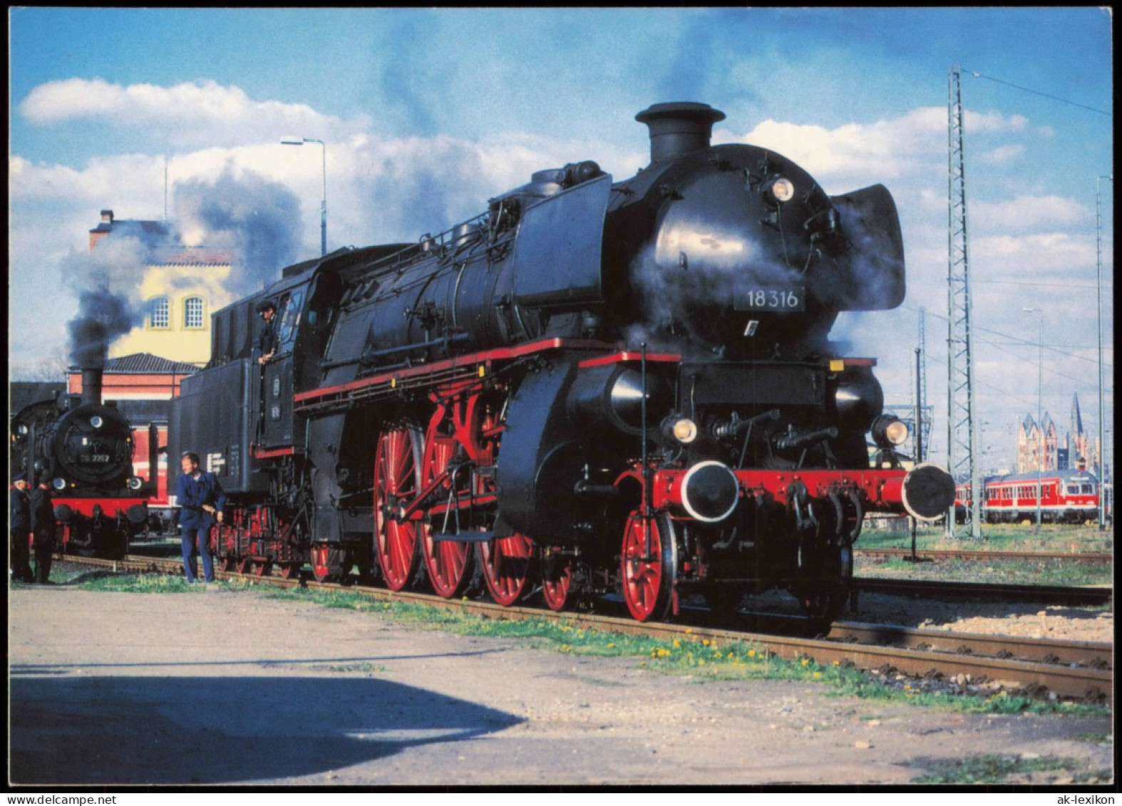 Ansichtskarte  Schnellzuglokomotive 18 316 In Obernhof Lahn 1999 - Eisenbahnen