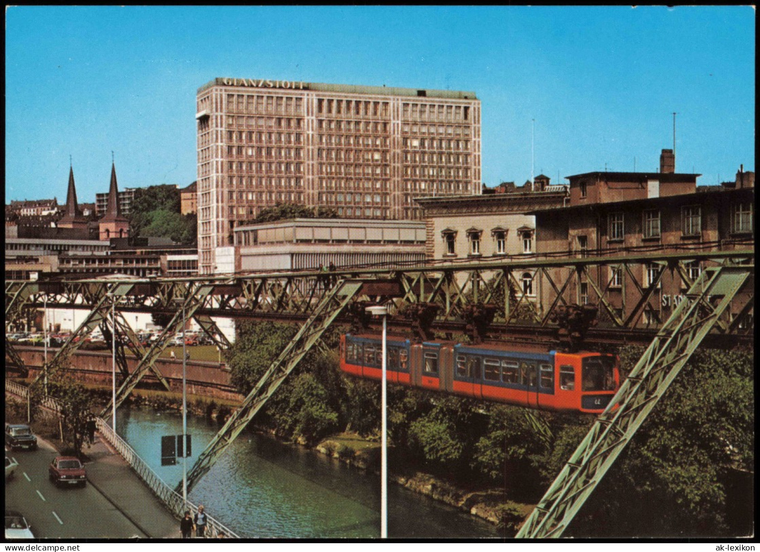 Wuppertal Schwebebahn Am Glanzstoff-Hochhaus WUPPERTAL-ELBERFELD 1970 - Wuppertal