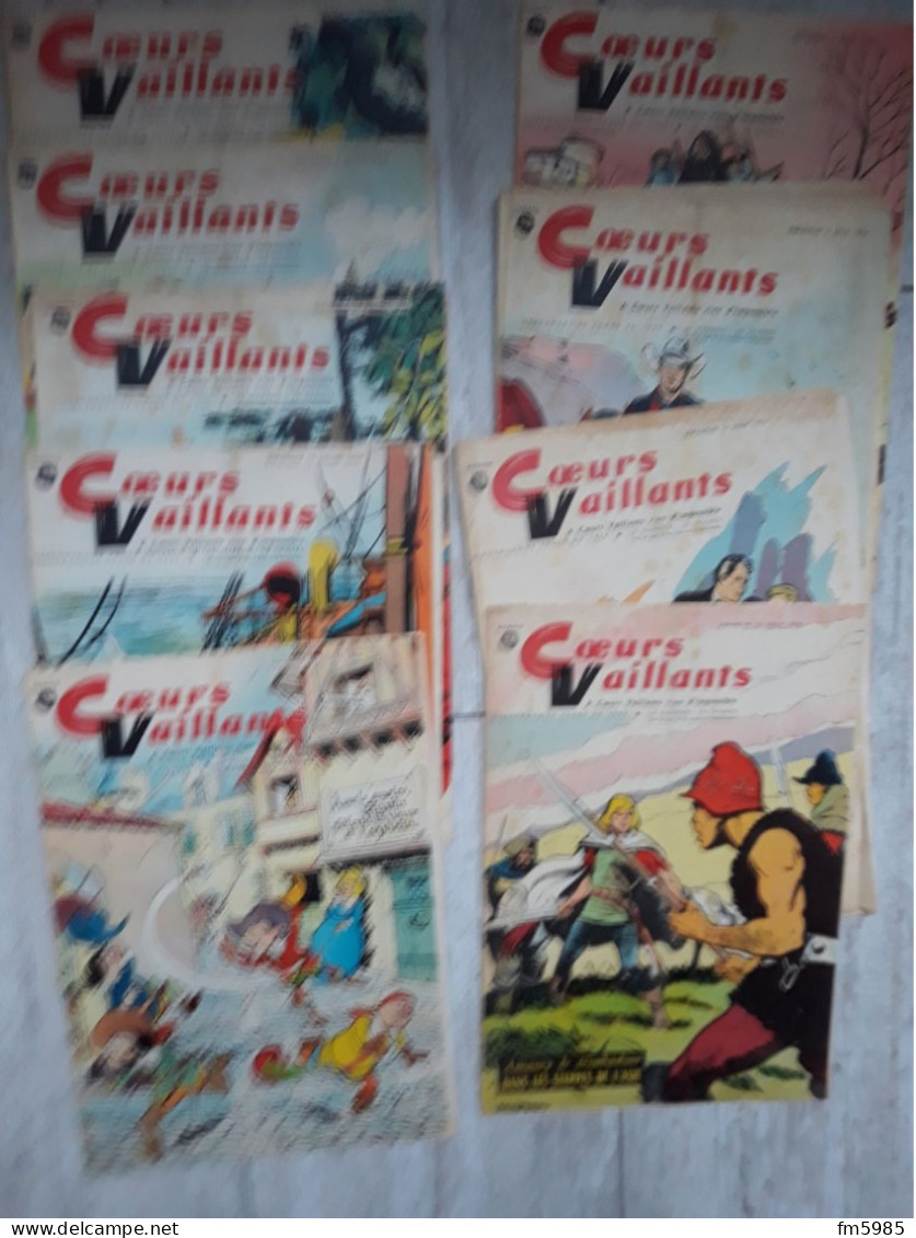 CŒURS VAILLANTS LOT DE 9 REVUES 1959 N° 26 AU 34 - Altri & Non Classificati