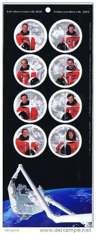 2003  Canadian Astraunauts Sheet Of 8 Self-adhesives  Sc 1999  MNH ** Space, Espace - Ungebraucht