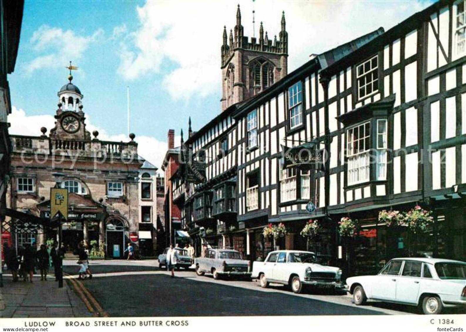 72787917 Ludlow Shropshire Broad Street And Butter Cross  - Shropshire