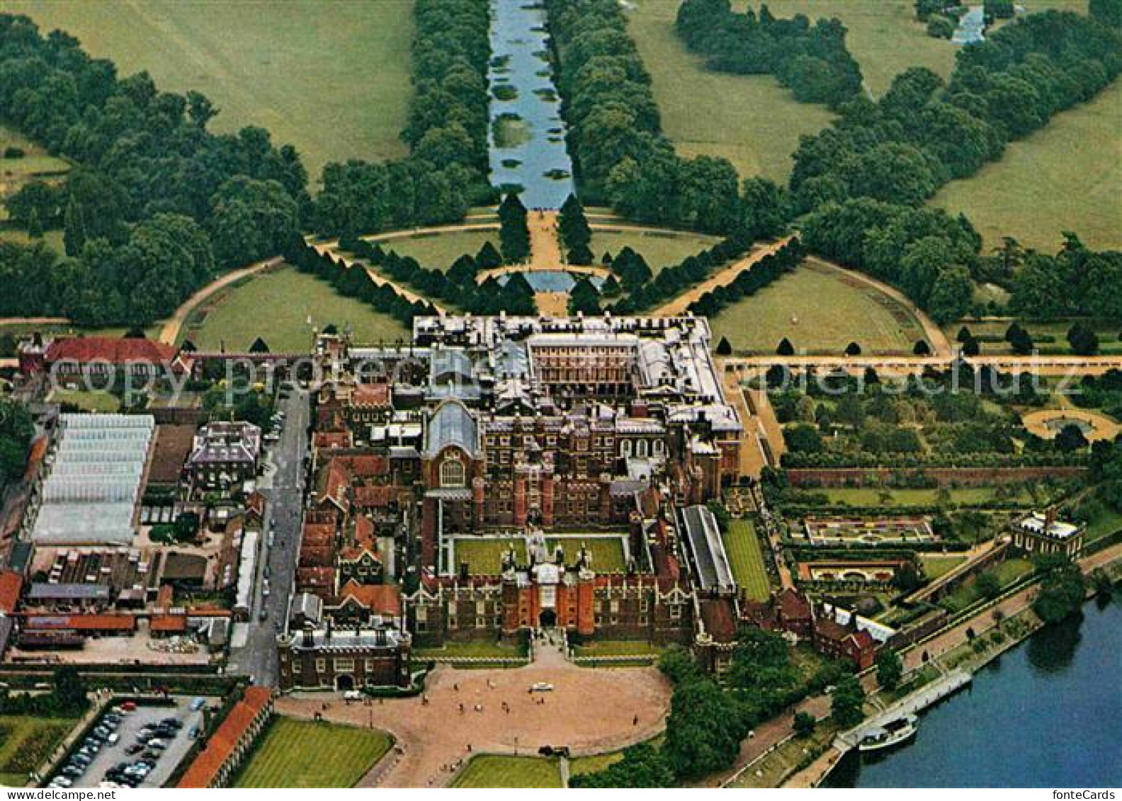 72783519 Middlesex Hampton Court Palace Fliegeraufnahme - Andere & Zonder Classificatie