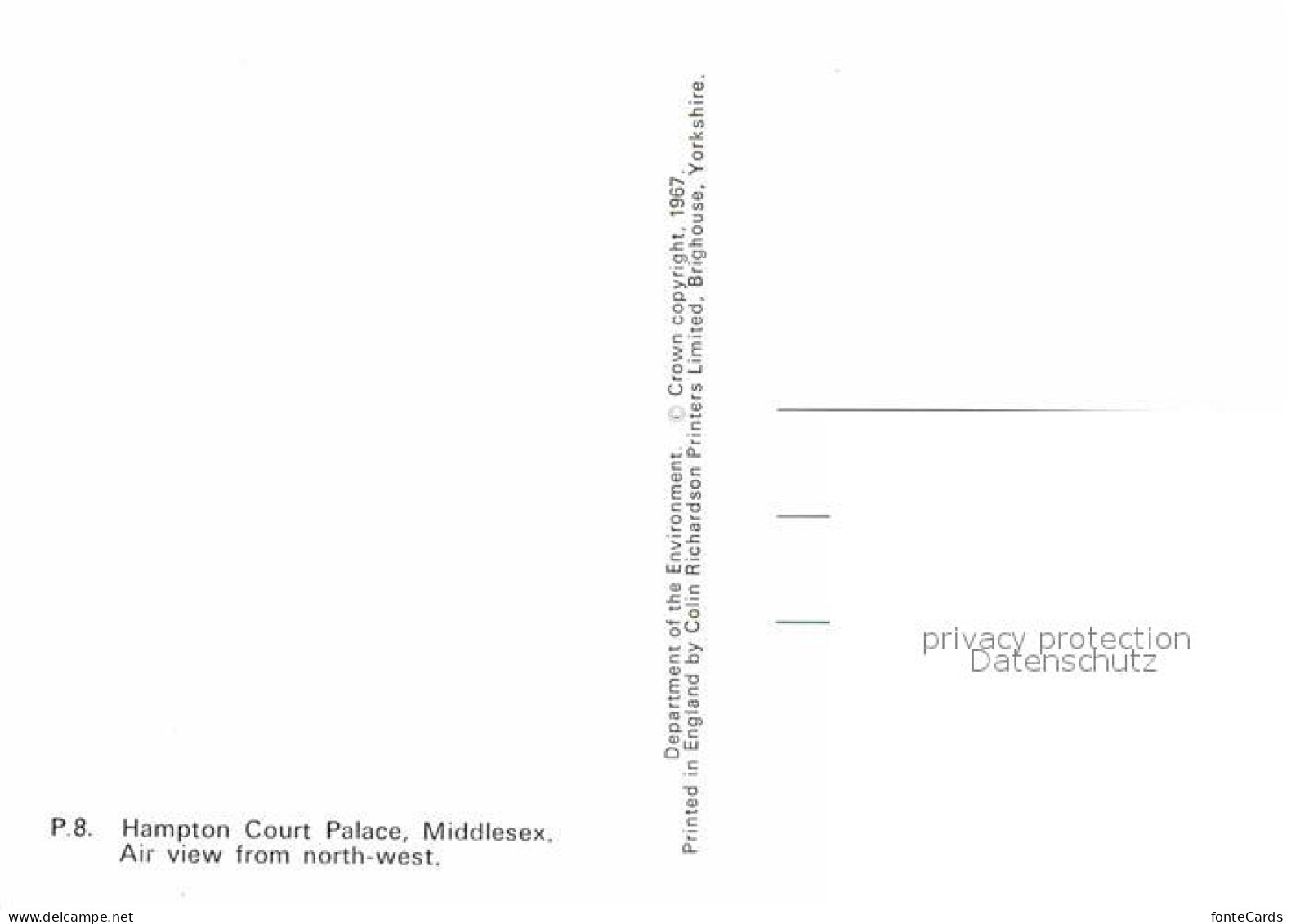 72783519 Middlesex Hampton Court Palace Fliegeraufnahme - Andere & Zonder Classificatie