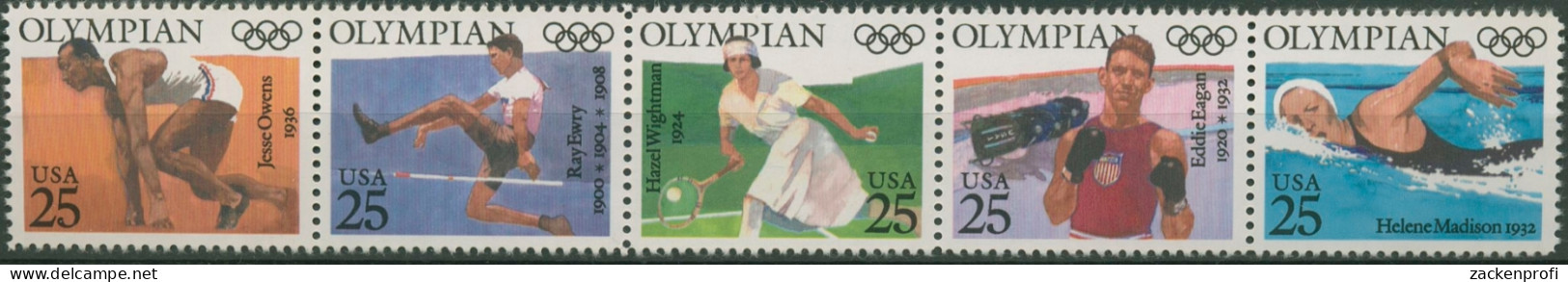 USA 1990 Olympiasieger 2093/97 ZD Postfrisch (C97416) - Unused Stamps