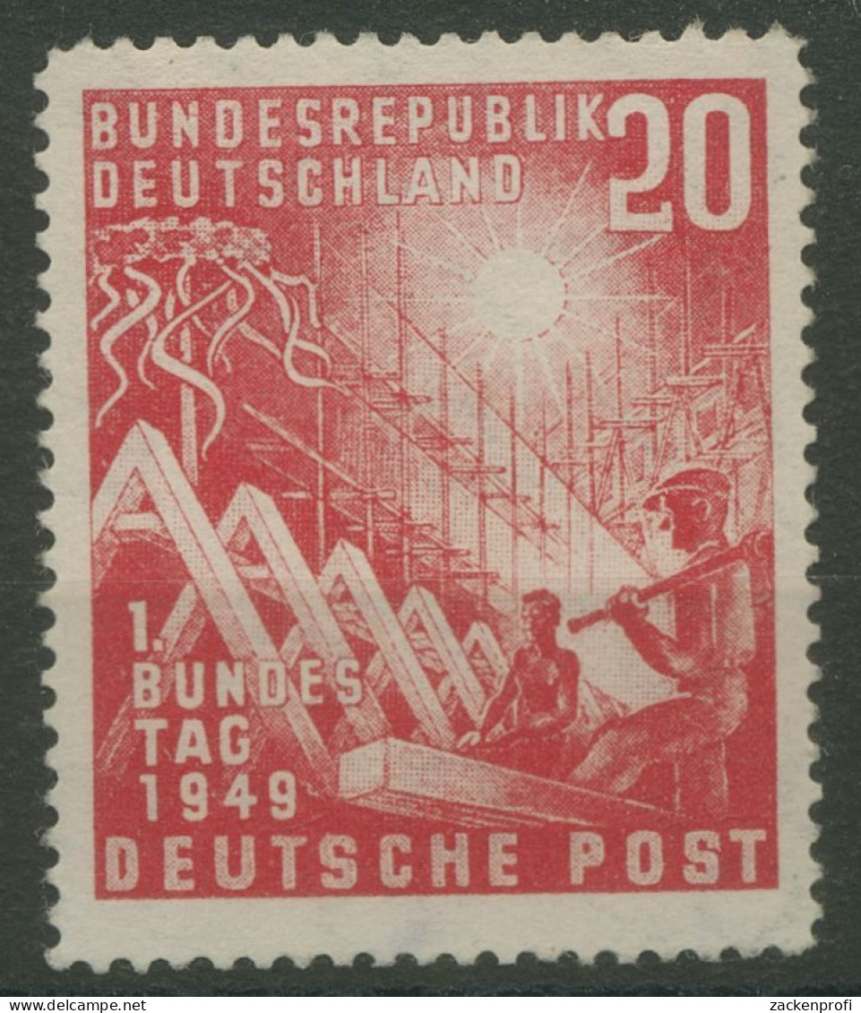 Bund 1949 Eröffnung Deutscher Bundestag 112 Mit Neugummierung (R80988) - Neufs