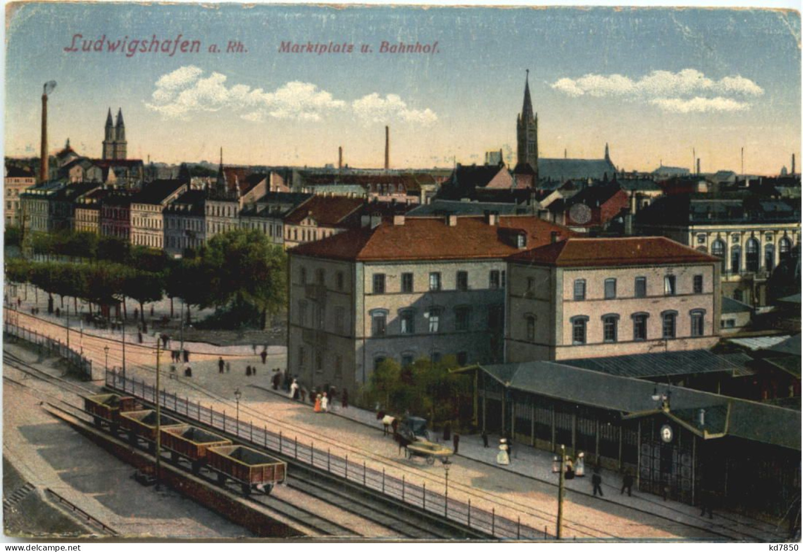 Ludwigshafen - Marktplatz Und Bahnhof - Ludwigshafen