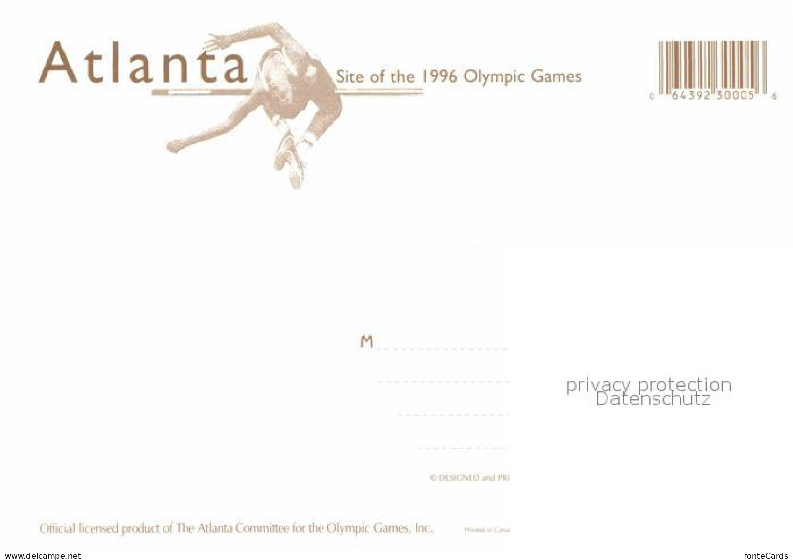 72779392 Atlanta_Georgia Olympische Sommerspiele 1996 - Sonstige & Ohne Zuordnung